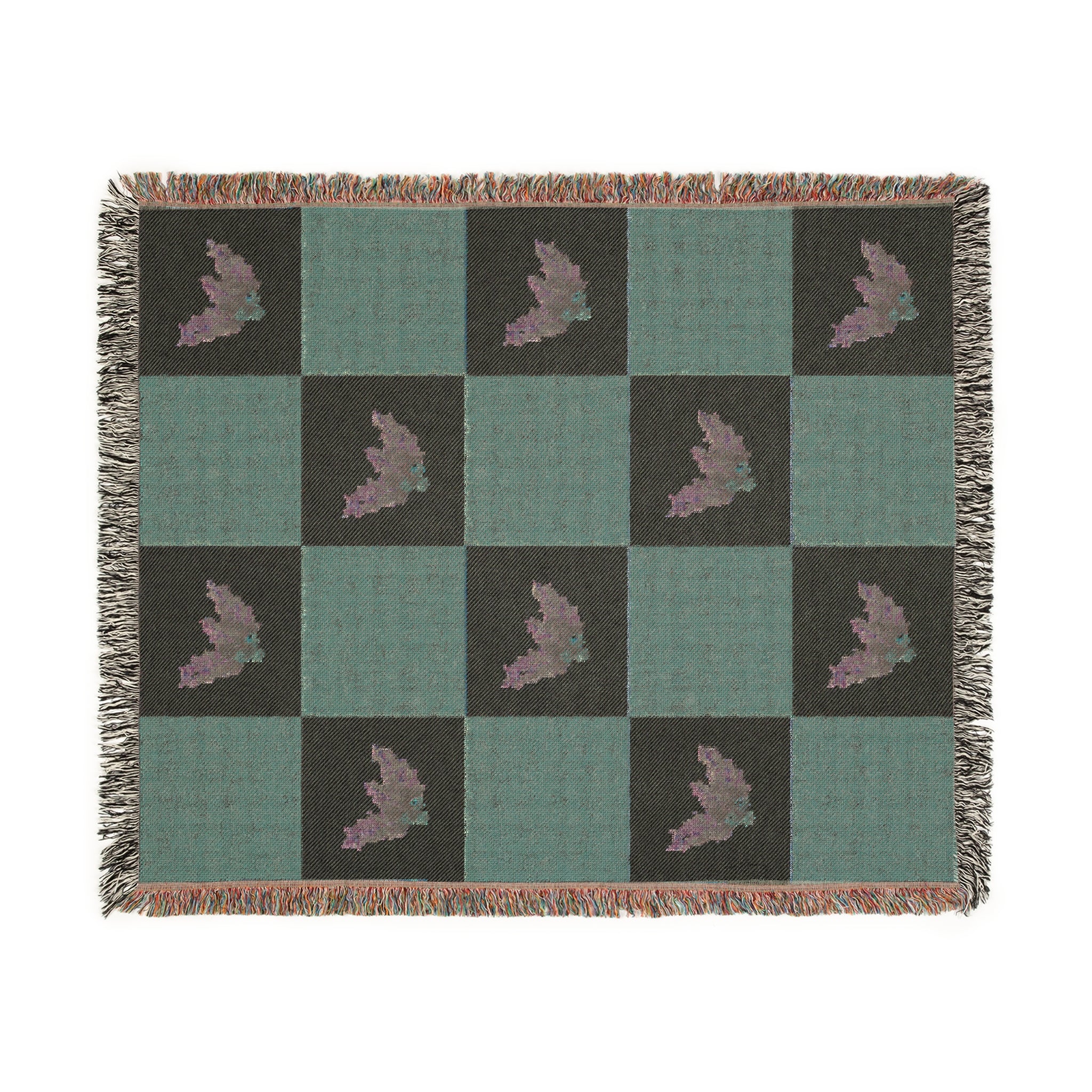 Cozy Woven Mistletoe Blanket for Home Decor, Christmas Mistletoe Throws, Vintage Mistletoe Art, Gift for Cozy Nights, Christmas Decor