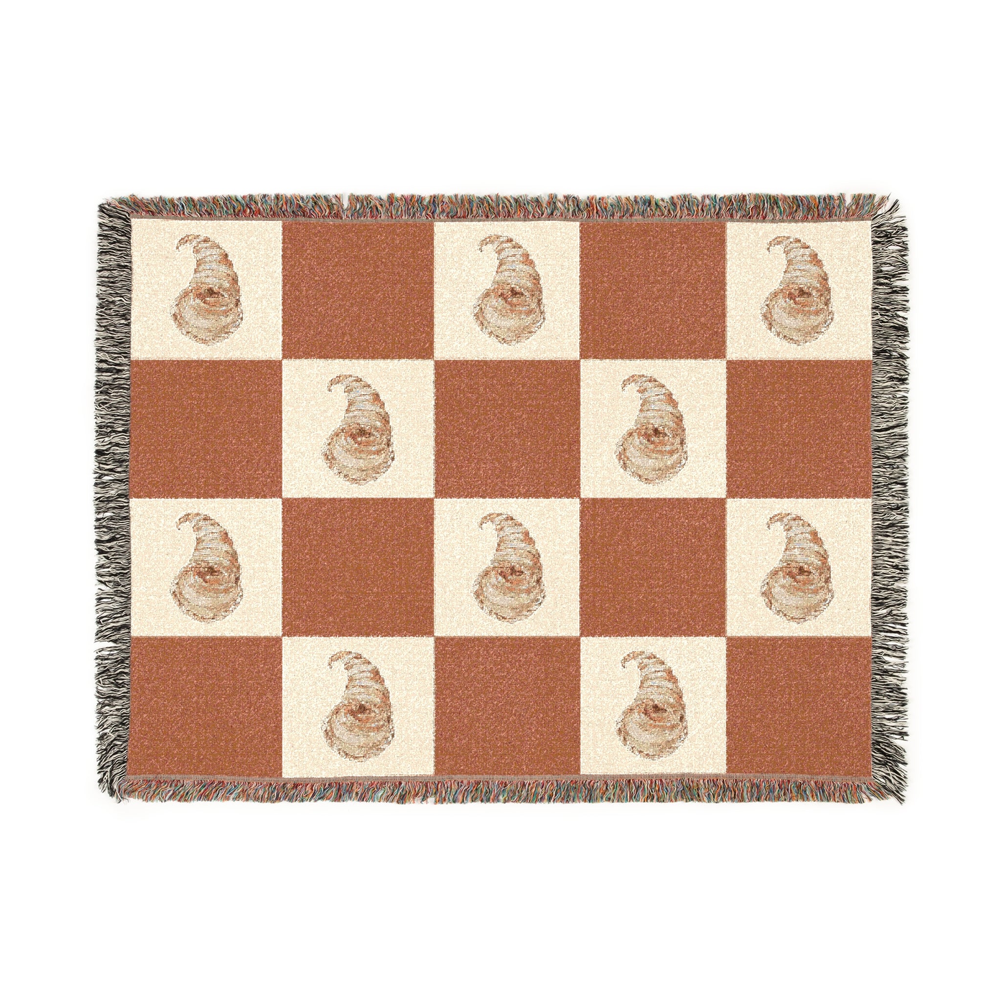 Cozy Woven Cornucopia Blanket for Home Decor, Fall Cornucopia Throws, Vintage Cornucopia Art, Gift for Cozy Nights, Thanksgiving Decor