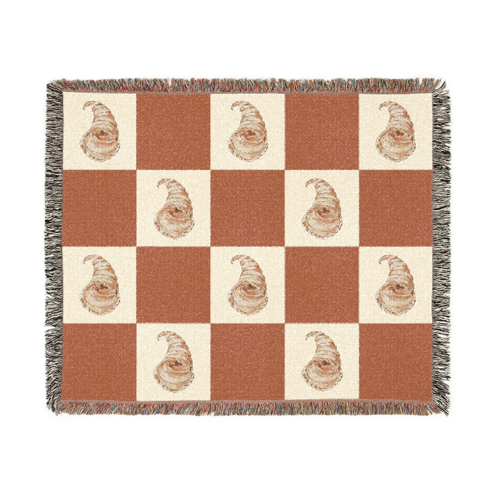 Cozy Woven Cornucopia Blanket for Home Decor, Fall Cornucopia Throws, Vintage Cornucopia Art, Gift for Cozy Nights, Thanksgiving Decor