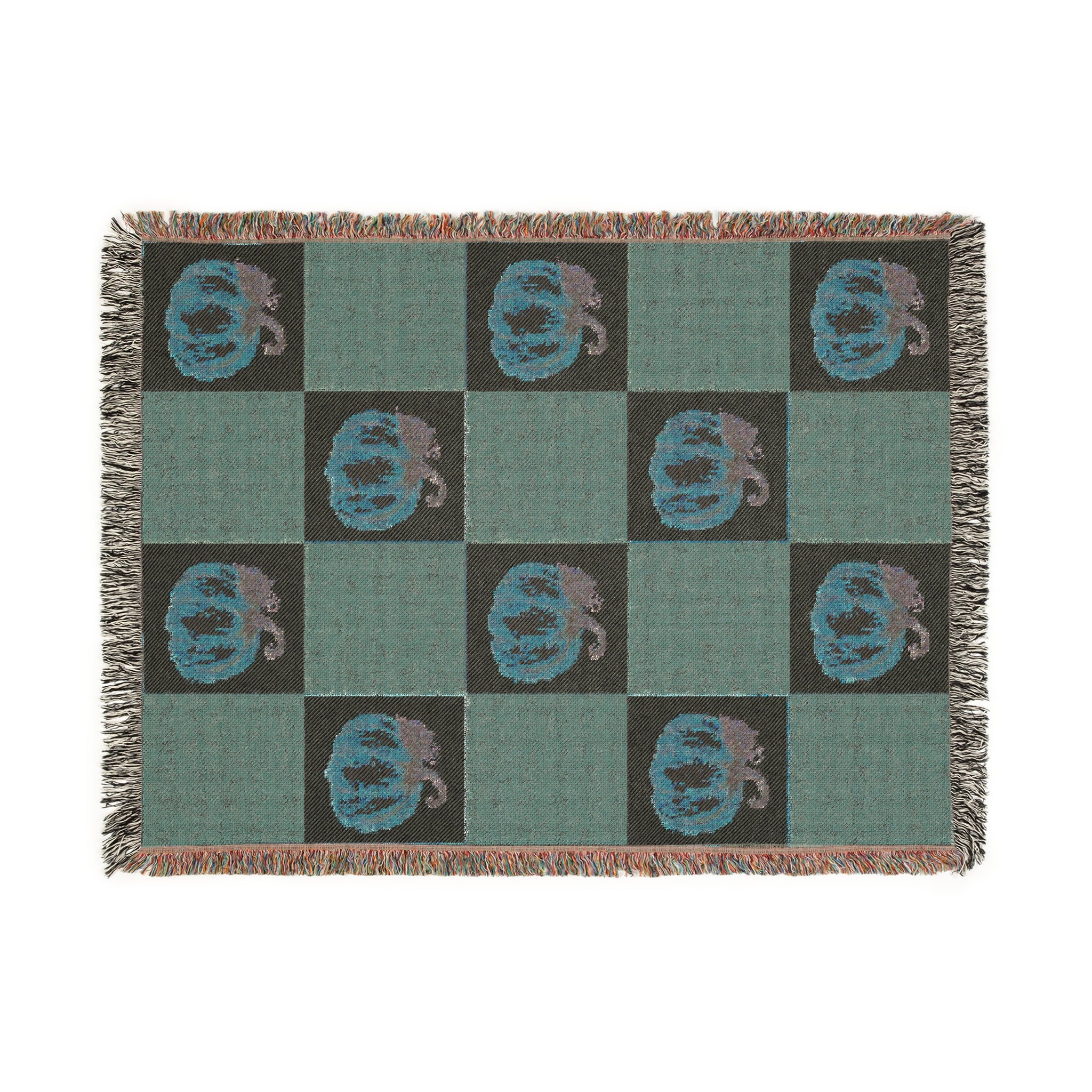 Cozy Woven Blanket for Home Decor, Fall Pumpkin Throws, Vintage Pumpkin Art, Gift for Cozy Nights, Halloween Decor