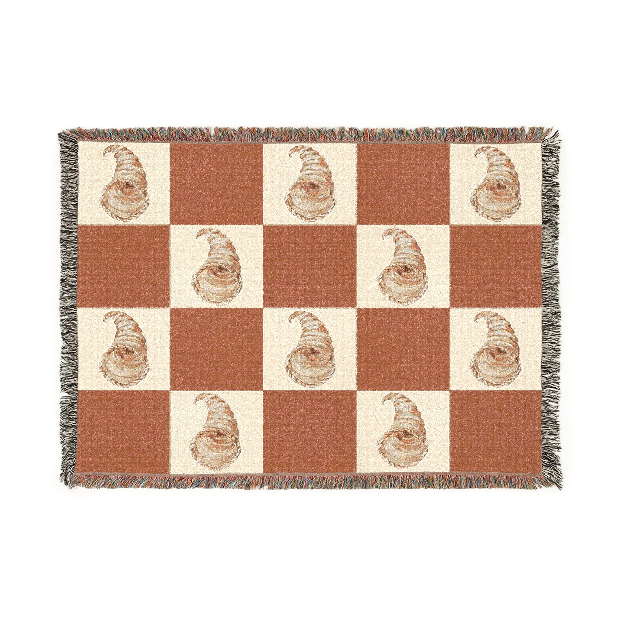 Cozy Woven Cornucopia Blanket for Home Decor, Fall Cornucopia Throws, Vintage Cornucopia Art, Gift for Cozy Nights, Thanksgiving Decor