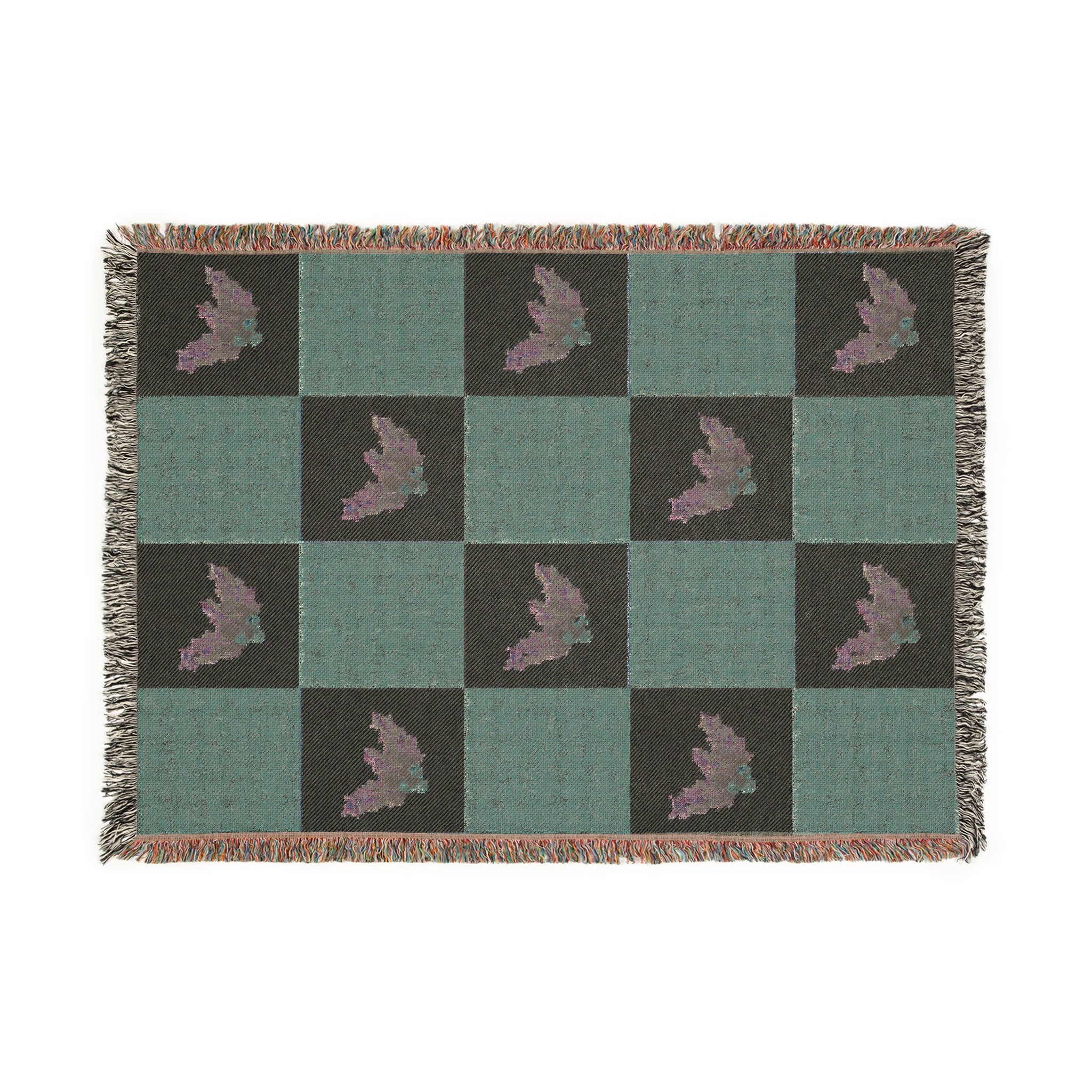 Cozy Woven Mistletoe Blanket for Home Decor, Christmas Mistletoe Throws, Vintage Mistletoe Art, Gift for Cozy Nights, Christmas Decor